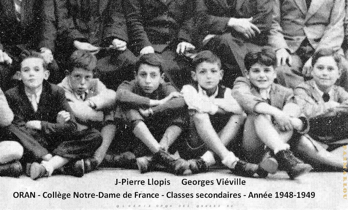 Oran - Rue Inkermann - College N.D. de France2 - Annee 1948-49.jpg